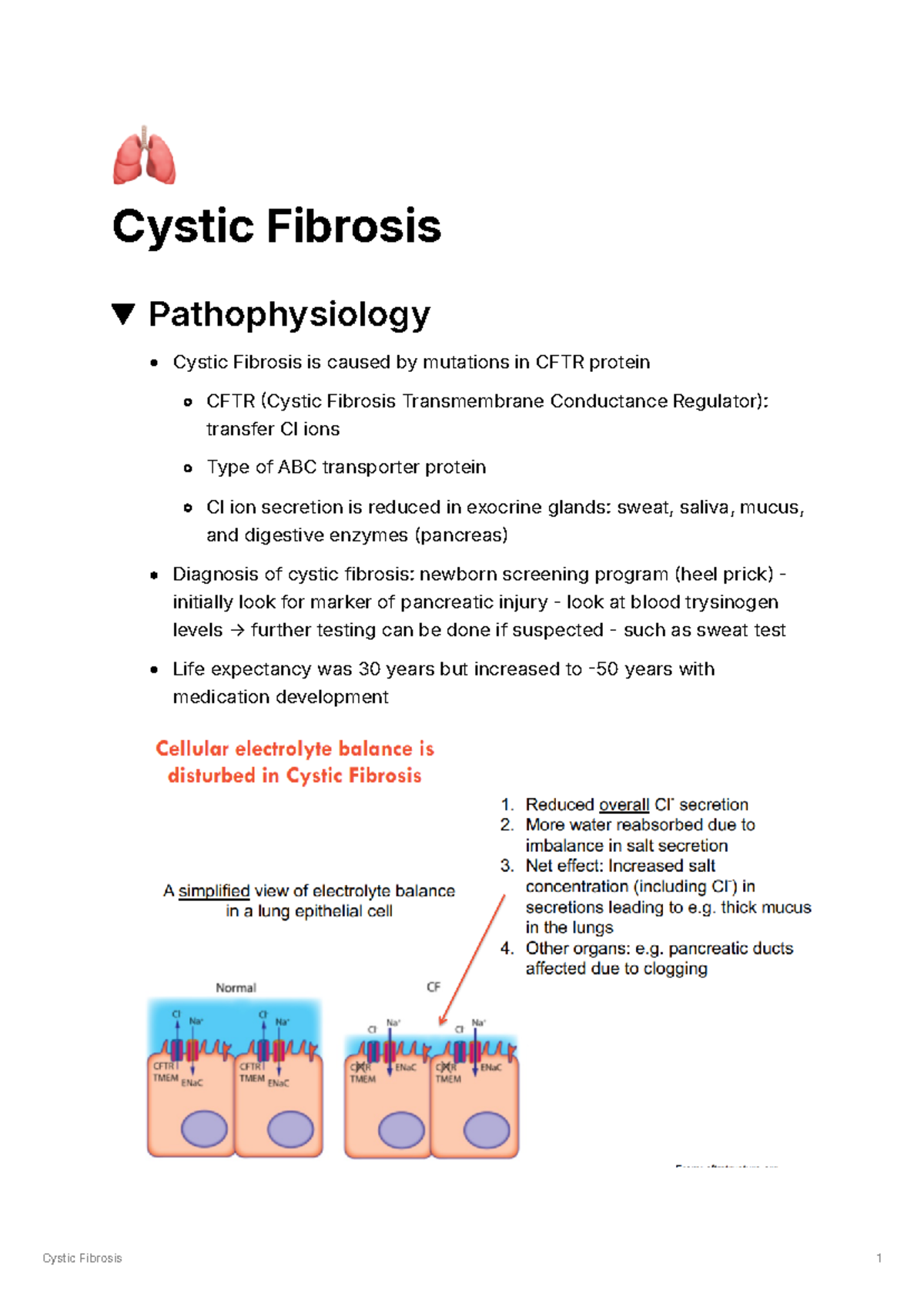 Cystic Fibrosis - As class number increases, CFTR goes threw more ...