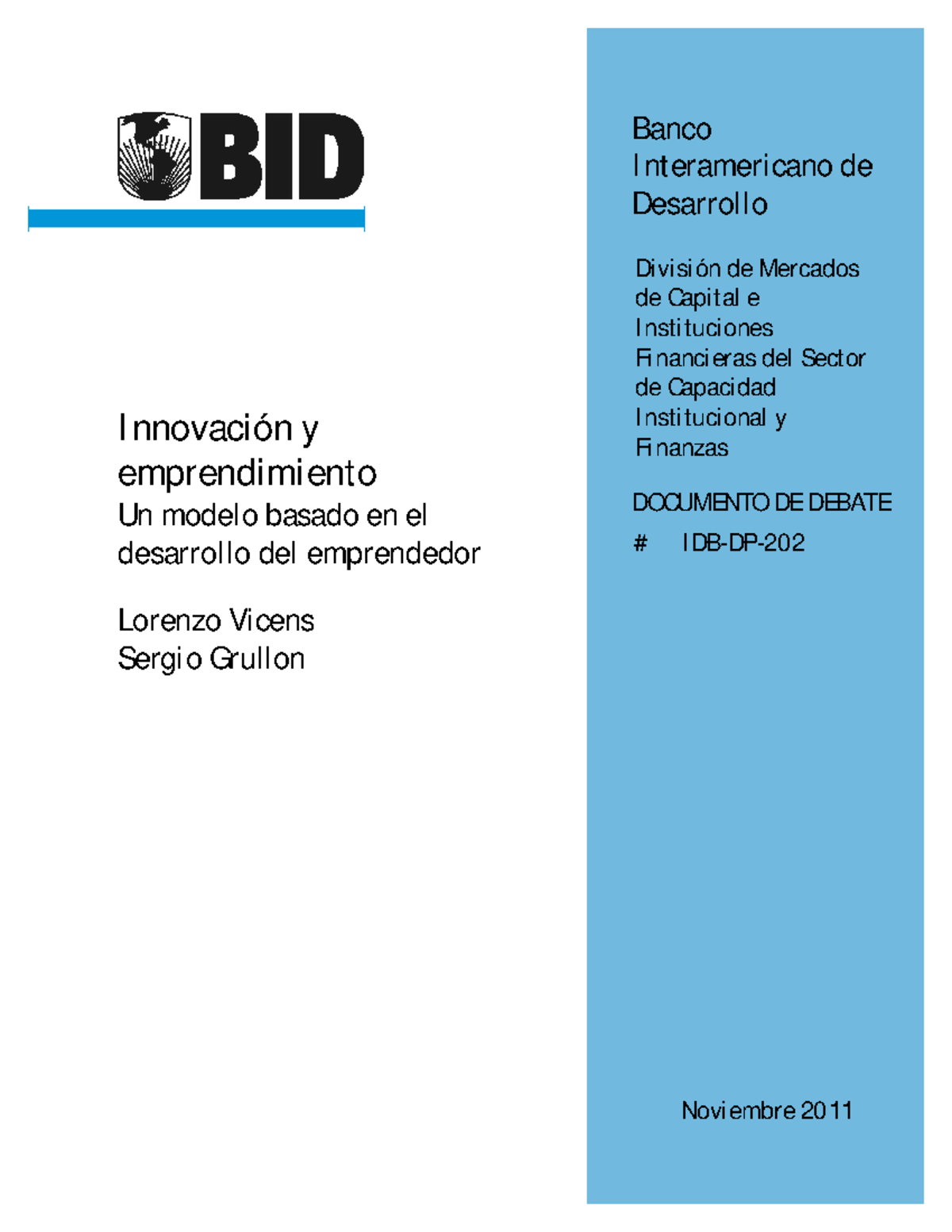 Innovacion Y Emprendimiento Un Modelo Basado En El Desarrollo Del ...