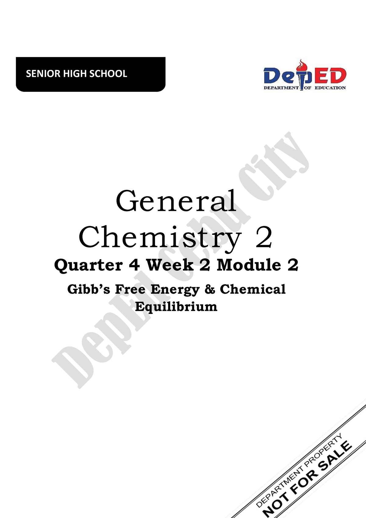 General Chemistry 2 Module 2 - General Chemistry 2 Quarter 4 Week 2 ...