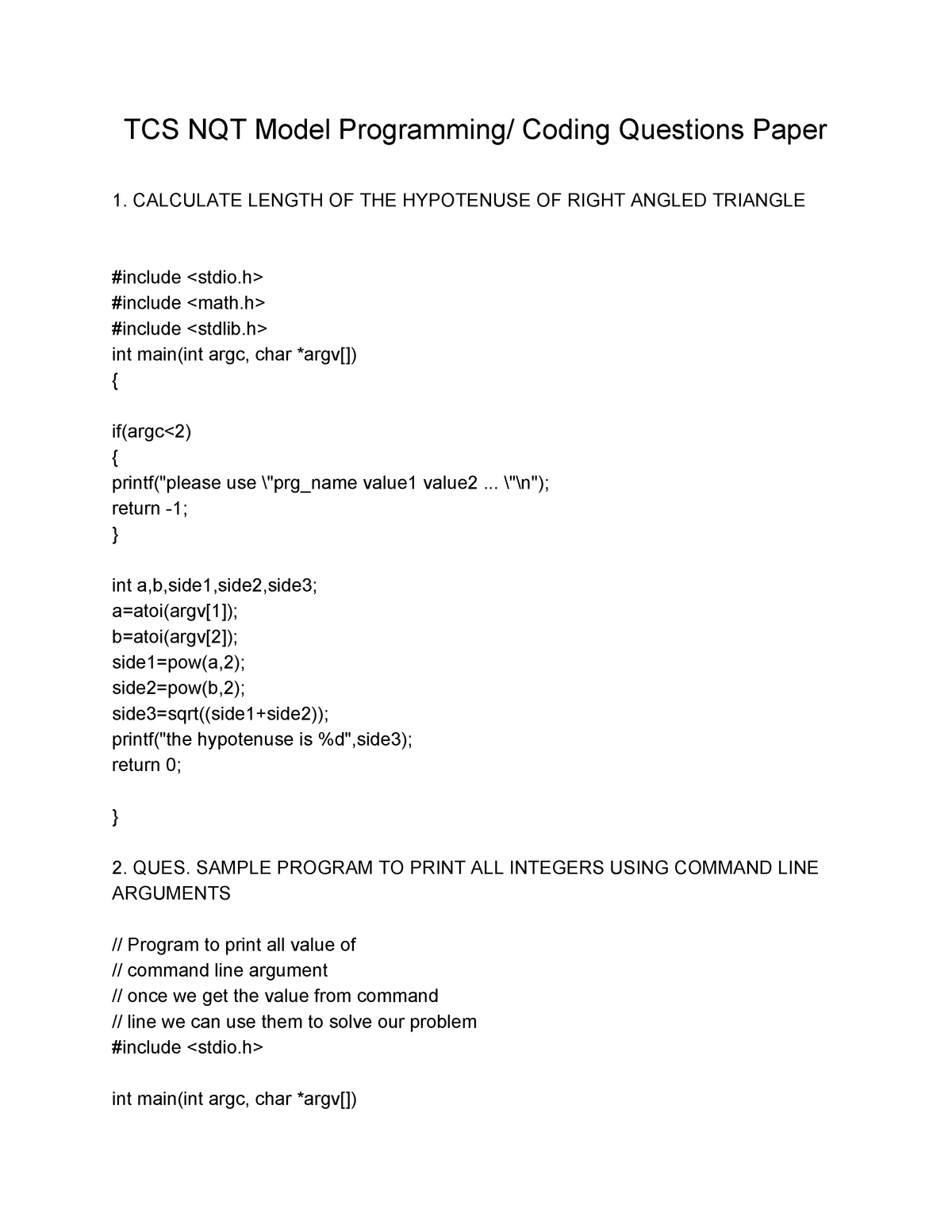 tcs-nqt-model-programming-coding-questions-paper-calculate-length-of