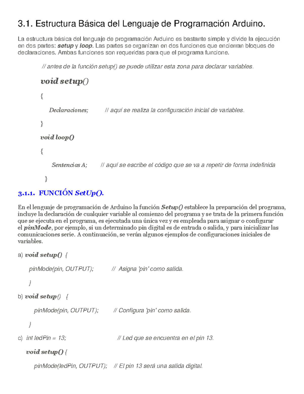 Capítulo 3 Entorno DE Programación CON Arduino - 3. Estructura Básica ...