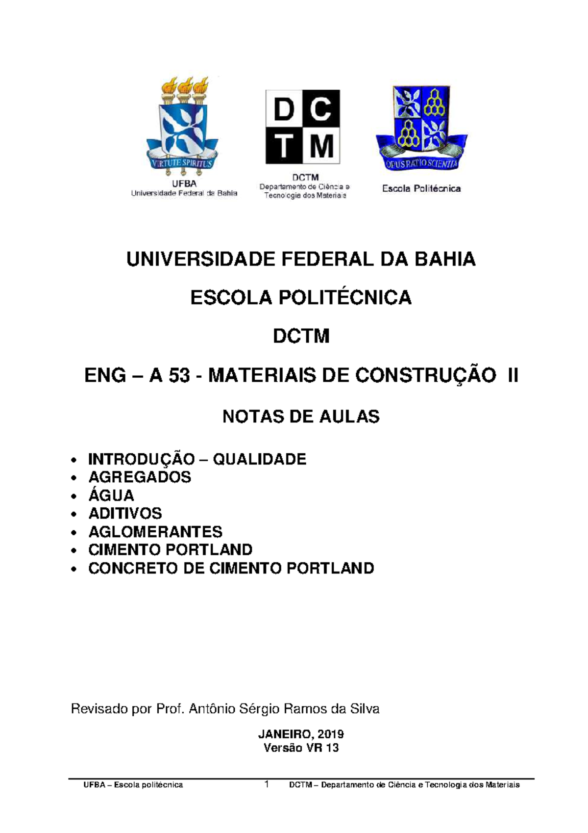 5 ENG A 53 Apostila Concreto & Argamassa 10 Fevereiro 2019 VR 13 ...