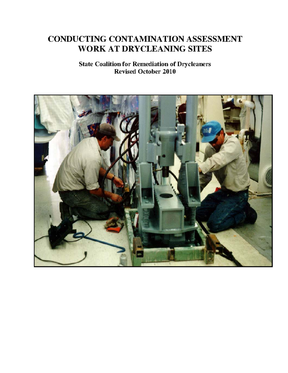 Conducting Contamination Assessment Work - CONDUCTING CONTAMINATION ...