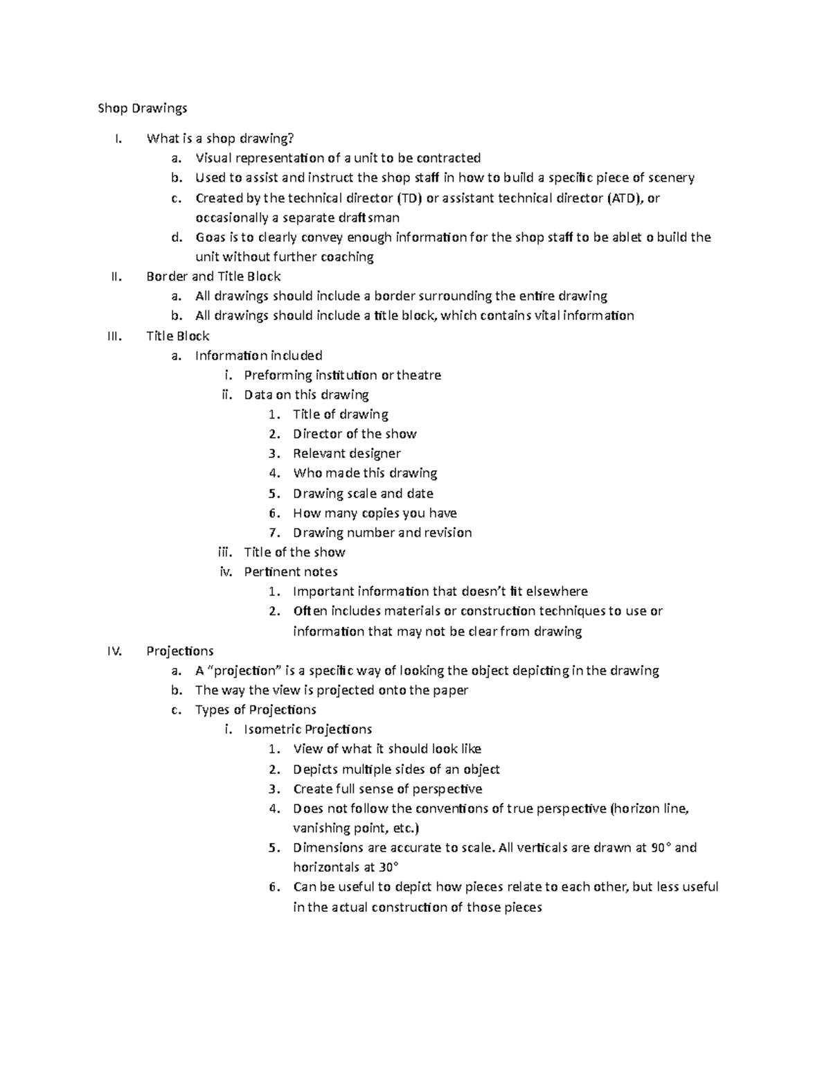 Shop drawings - II. IV. What is a shop drawing? a. Visual ...