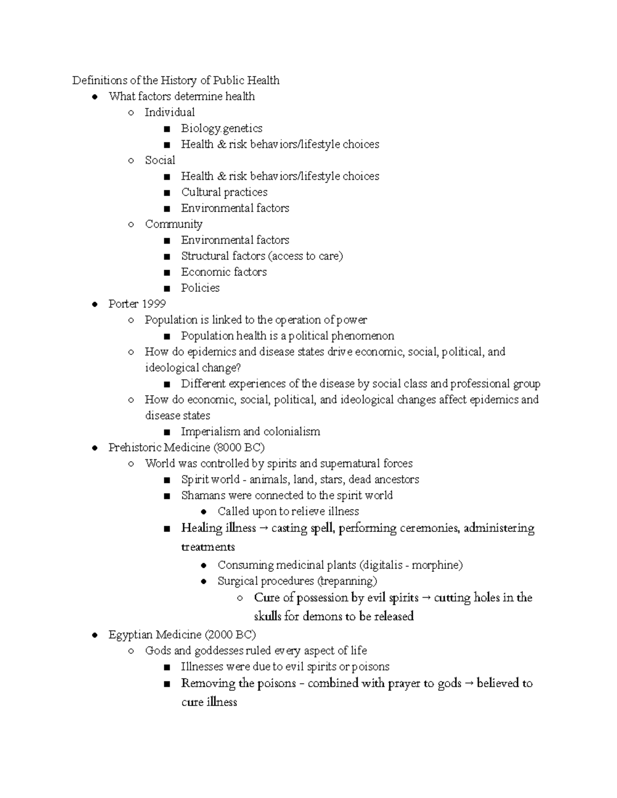 Hpubh 09 01 - Class notes - Definitions of the History of Public Health ...