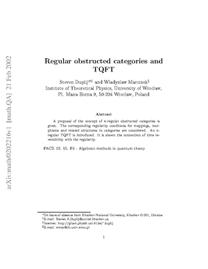 1007 - Cours - arXiv:1007 [math] 16 May 2011 IRREGULARITY OF THE ...