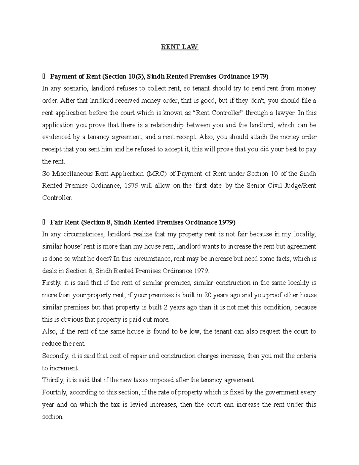 rent-law-rent-law-rent-law-payment-of-rent-section-10-3-sindh