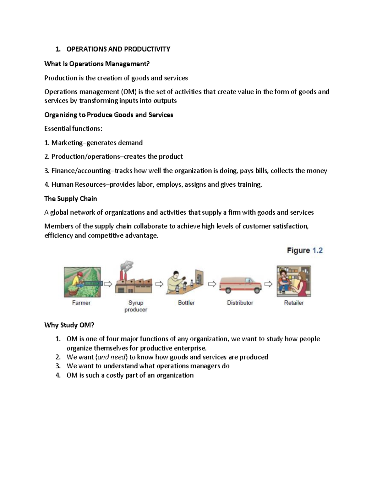 Operations-AND- Productivity - 1. OPERATIONS AND PRODUCTIVITY What Is ...