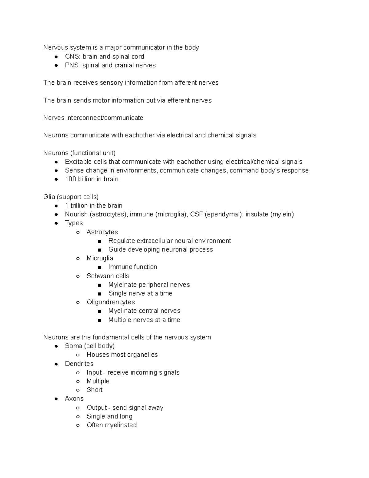 physiology-notes-test-2-nervous-system-is-a-major-communicator-in-the