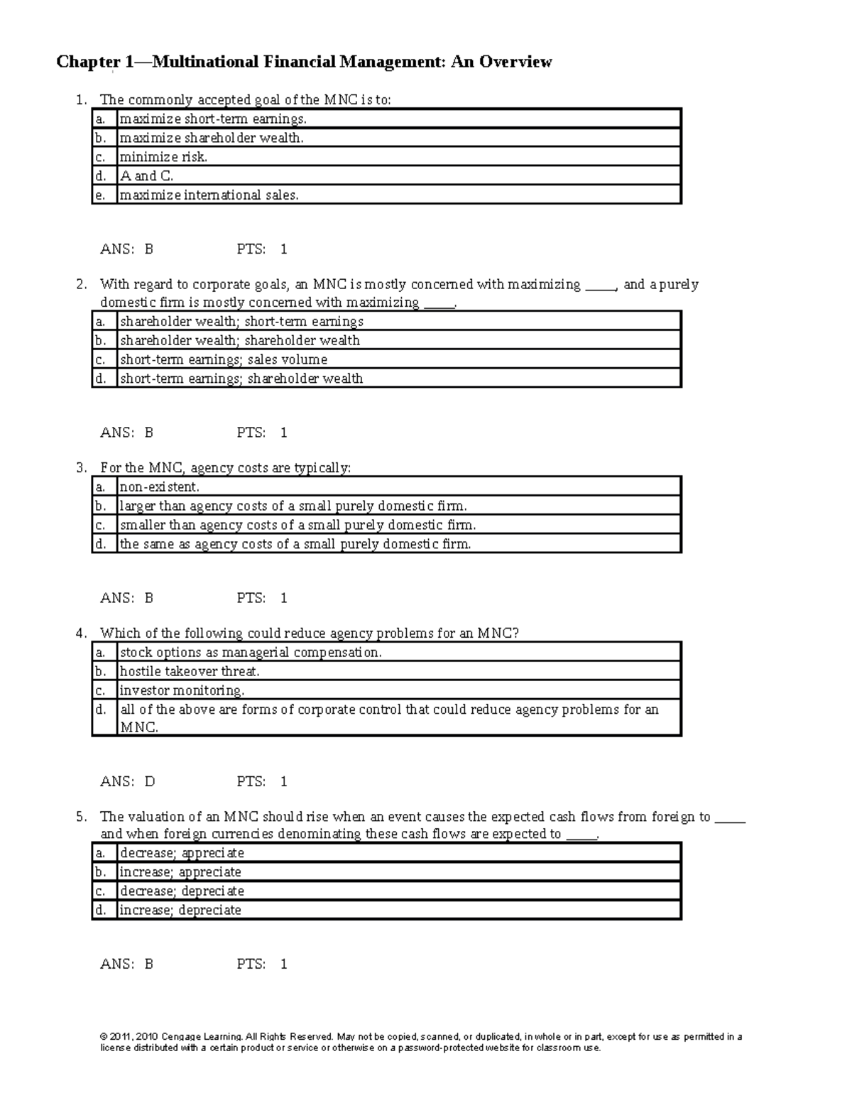 0538482214 IFM10e TB 01 - Chapter 1—Multinational Financial Management ...