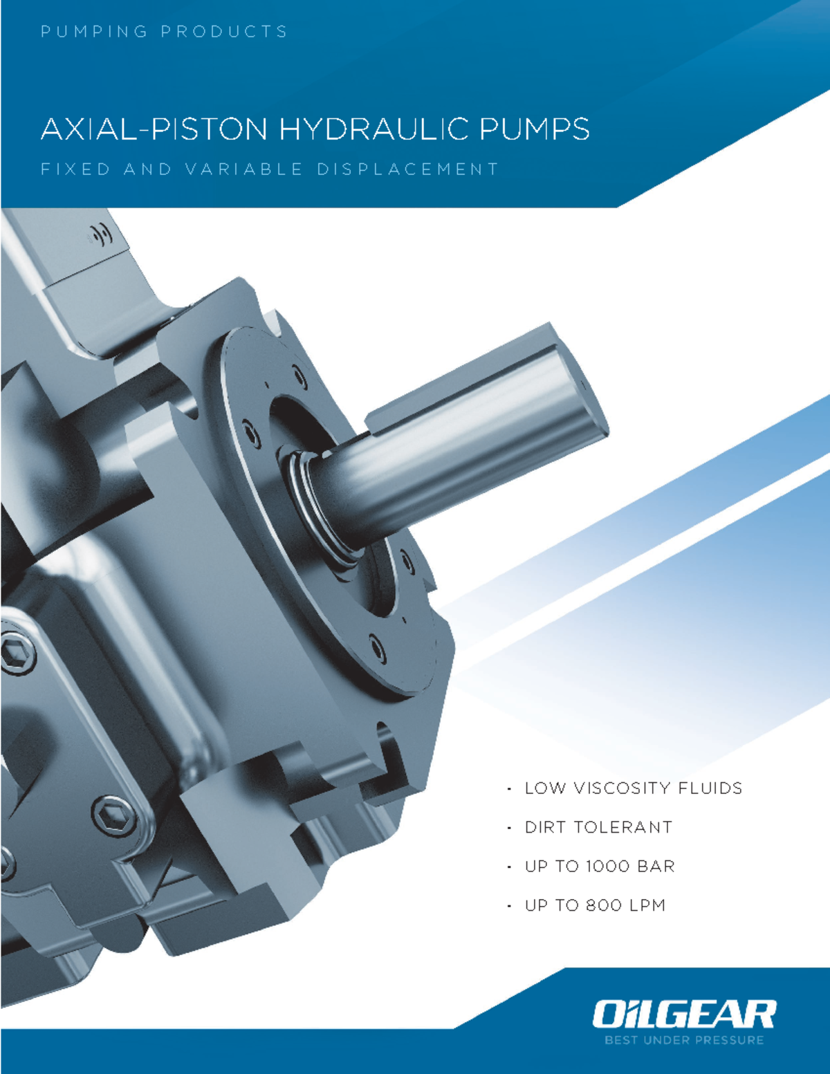 40000 F Axial Piston Pumps Sales Brochure catalogo oilgear bombas