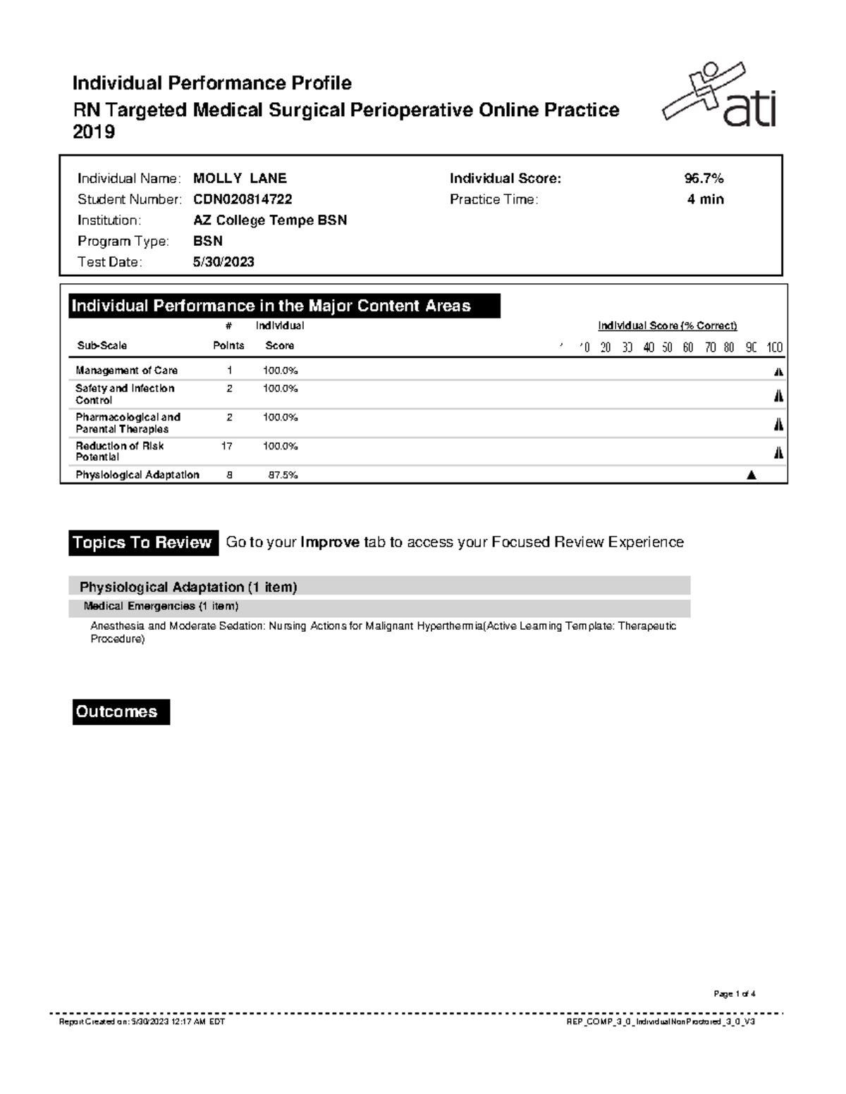 Report-36 - cool - Individual Performance Profile RN Targeted Medical ...