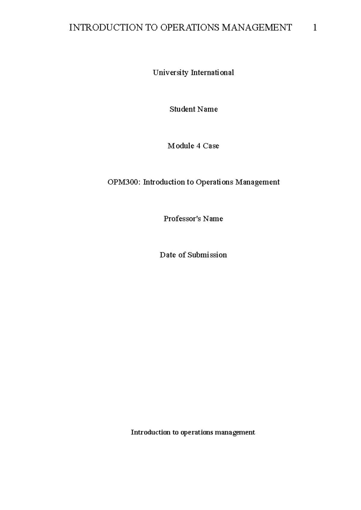 PERT and CPM - Pert and CPM models - University International Student ...