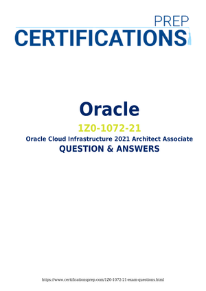 oracle oci 1Z0-1072-21 exam answers - Oracle 1Z0-1072- Oracle Cloud  Infrastructure 2021 Architect - Sns-Brigh10