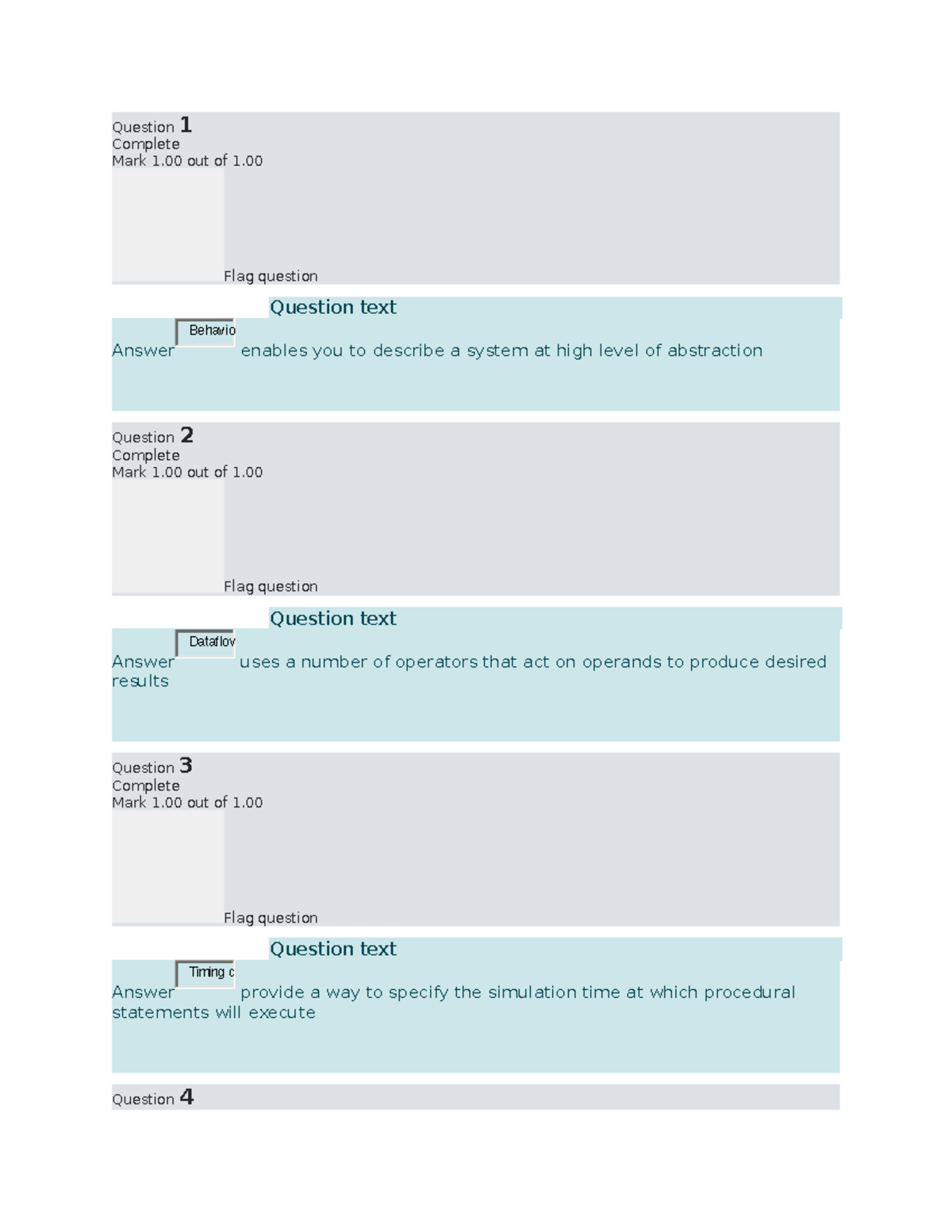 HDL Midterms Q 1 Q2 - Source - Question 1 Complete Mark 1 out of 1 ...