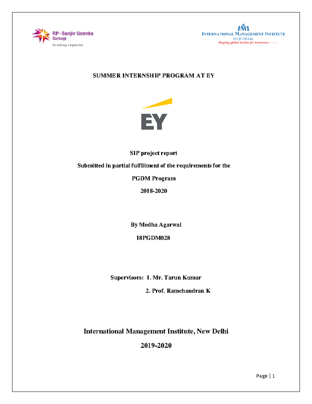 research methodology in sip report