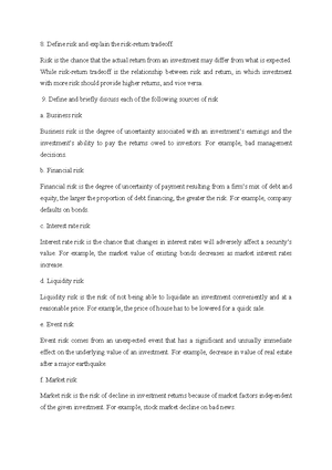 Individual Assignment Semester 2 A22 Session 2022 Bwfn 3013 Investment Analysis Group E Individual Assignment Semester 2 A22 Session 2022 Bwfn 3013 Investment Analysis Group E