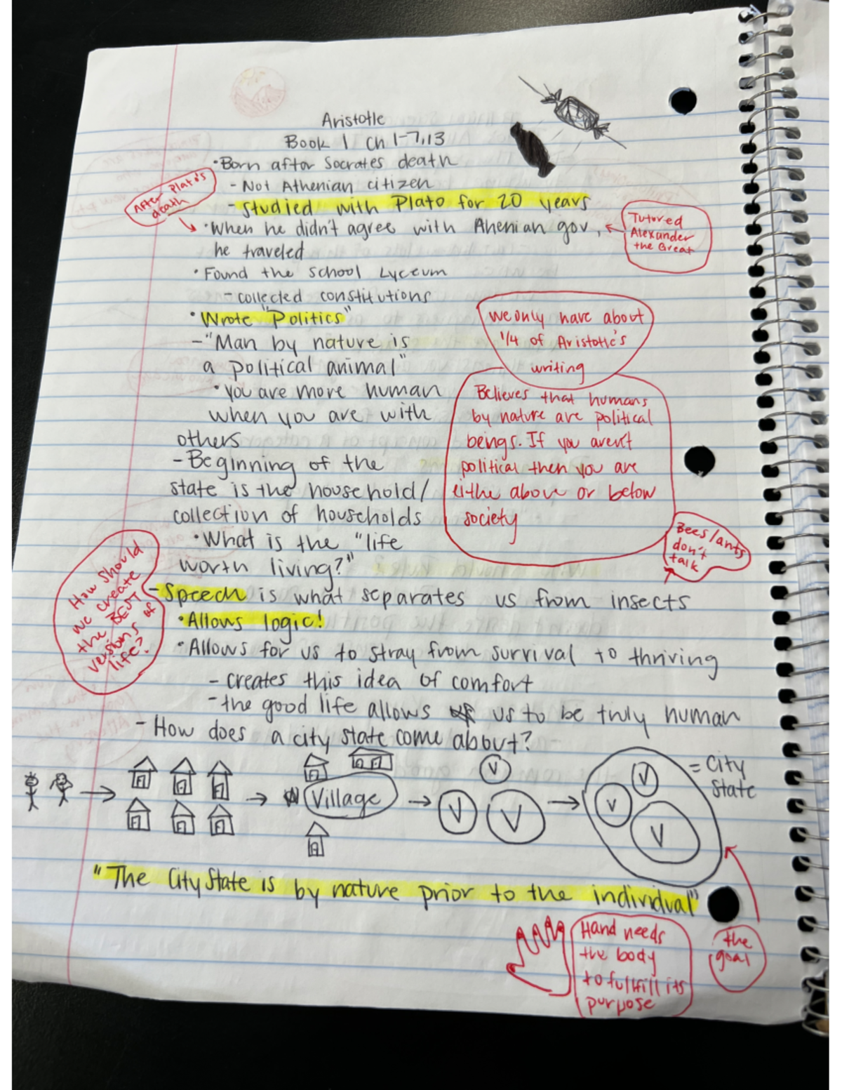 5:26 PT - Notes on Aristotle. - PLSC 100 - Studocu
