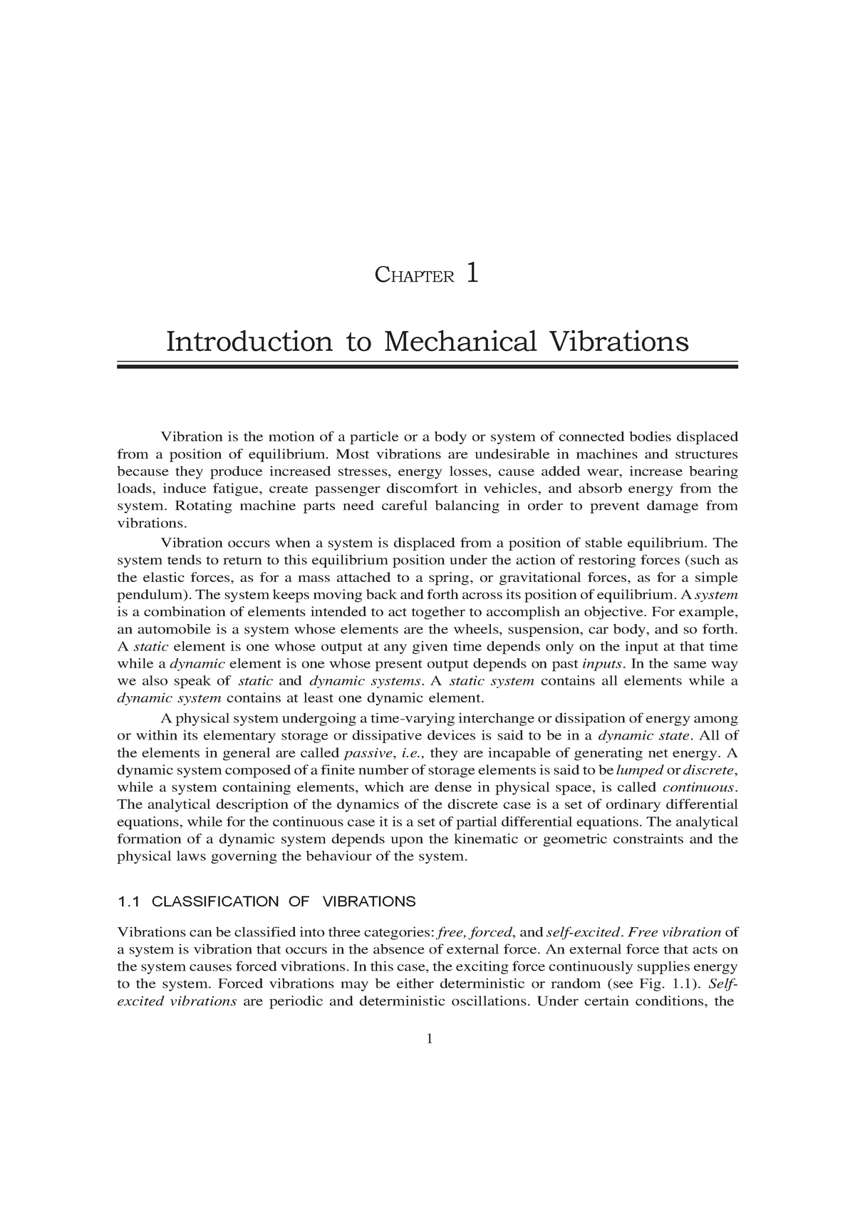 mechanical vibration thesis