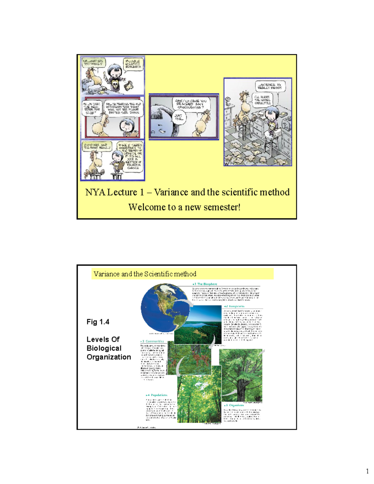 Variance Scienific Method Natural Selection - Welcome to a new semester ...