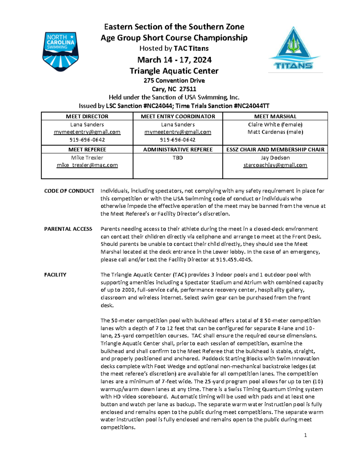 2025 essz sectionals Eastern Section of the Southern Zone Age Group