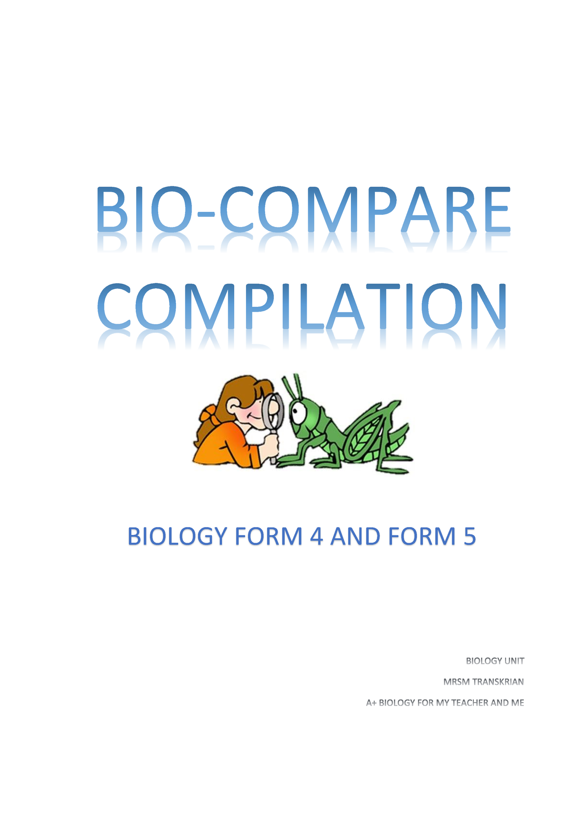 Biology Compilation - BIOLOGY FORM 4 AND FORM BIOLOGY FORM 4 CHAPTER 2 ...