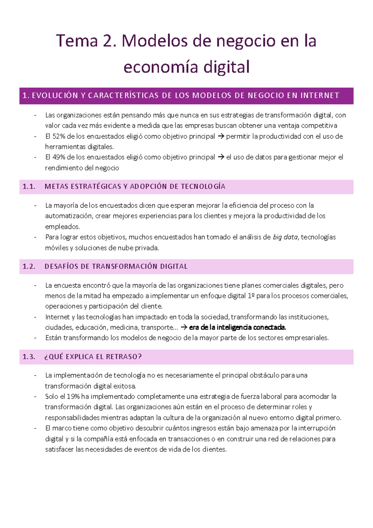 Tema 2. Modelos de negocio en la economía digital - Tema 2. Modelos de ...
