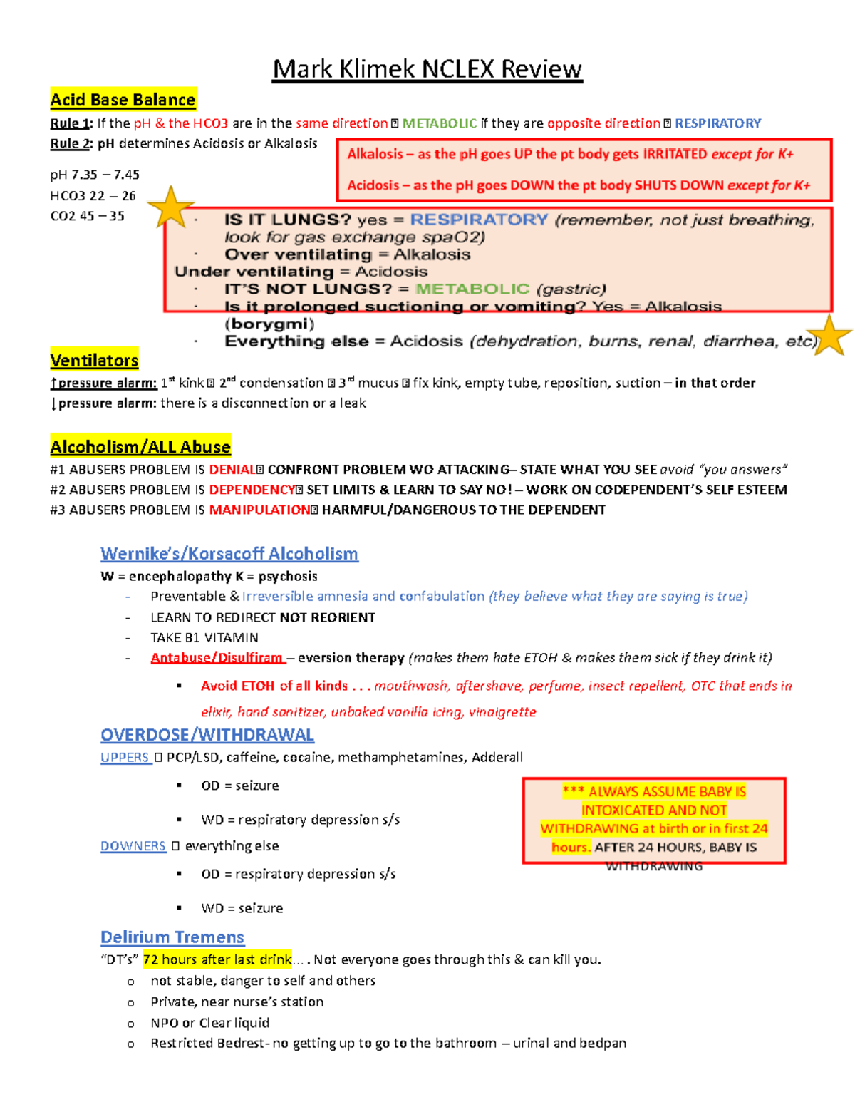 Mark Klimek Nclex Review Lectures 1 12 - zihsyet