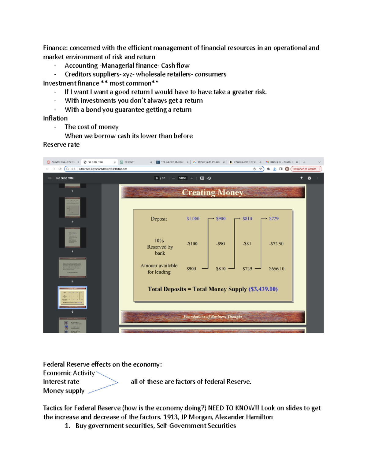 finance 1050 insurance assignment