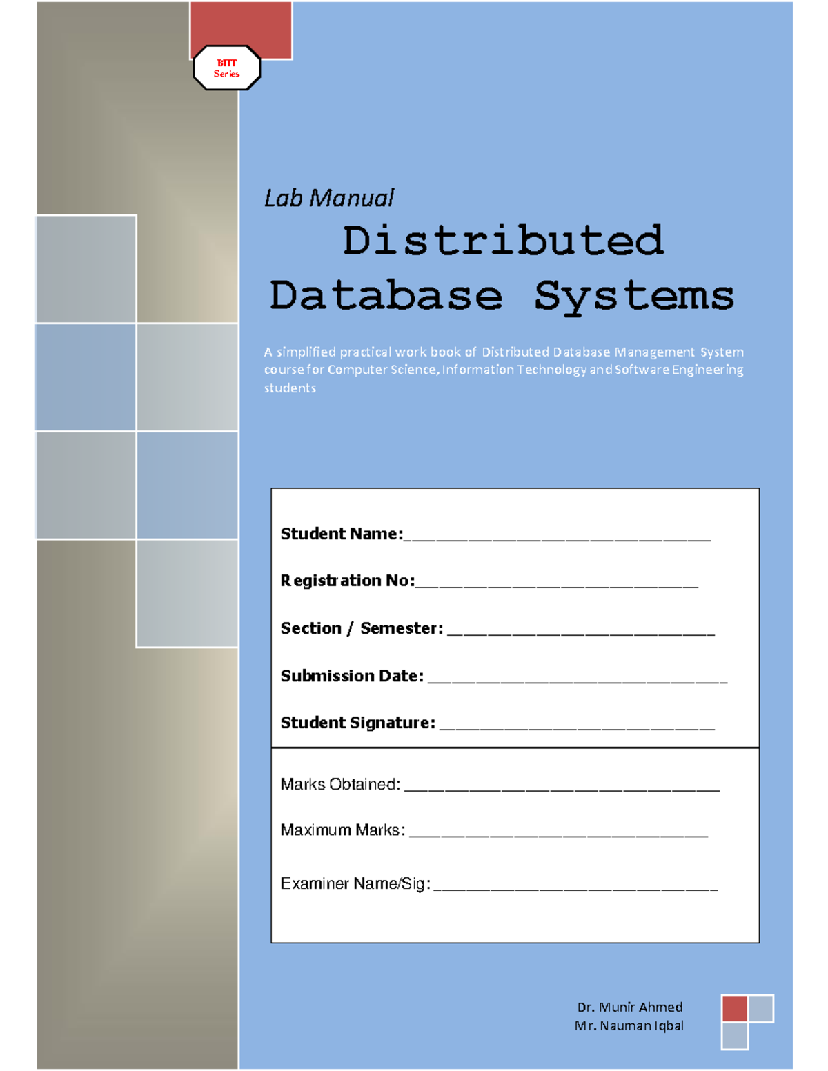Lab Manuals for the course of students - Lab Manual Distributed ...
