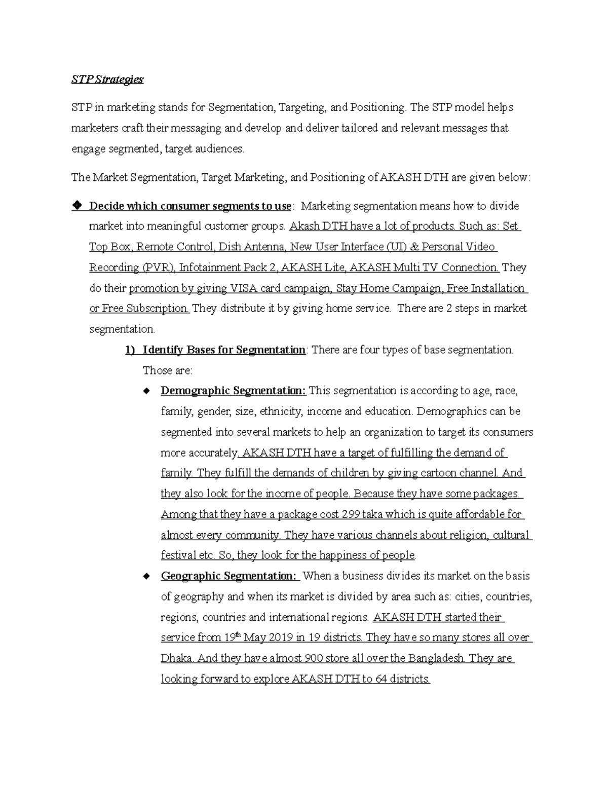 STP Strategies mkt202 STP Strategies STP in marketing stands for Segmentation, Targeting