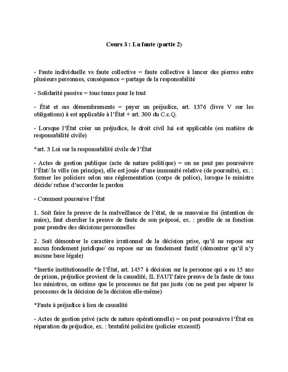 Cours 3 - Tabi Tabi - Cours 3 : La faute (partie 2) - Faute ...