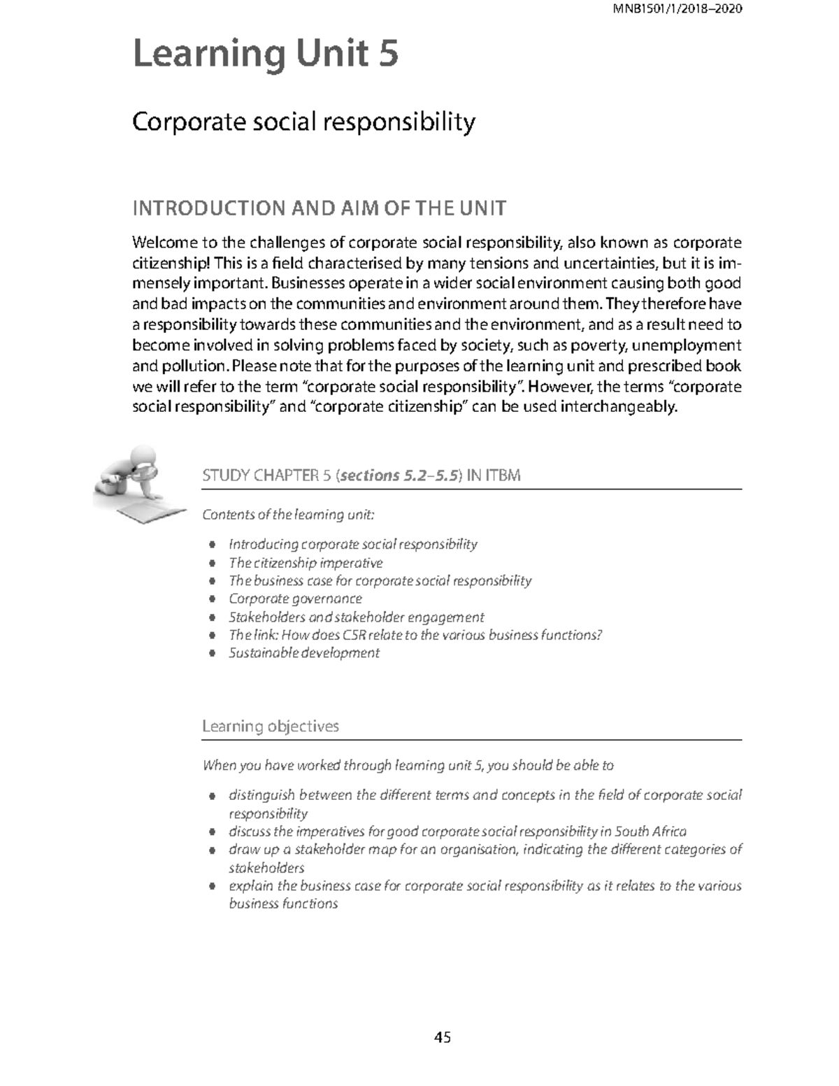 lecture notes for lesson 5 - MNB1501/1/2018 – Learning Unit 5 Corporate ...