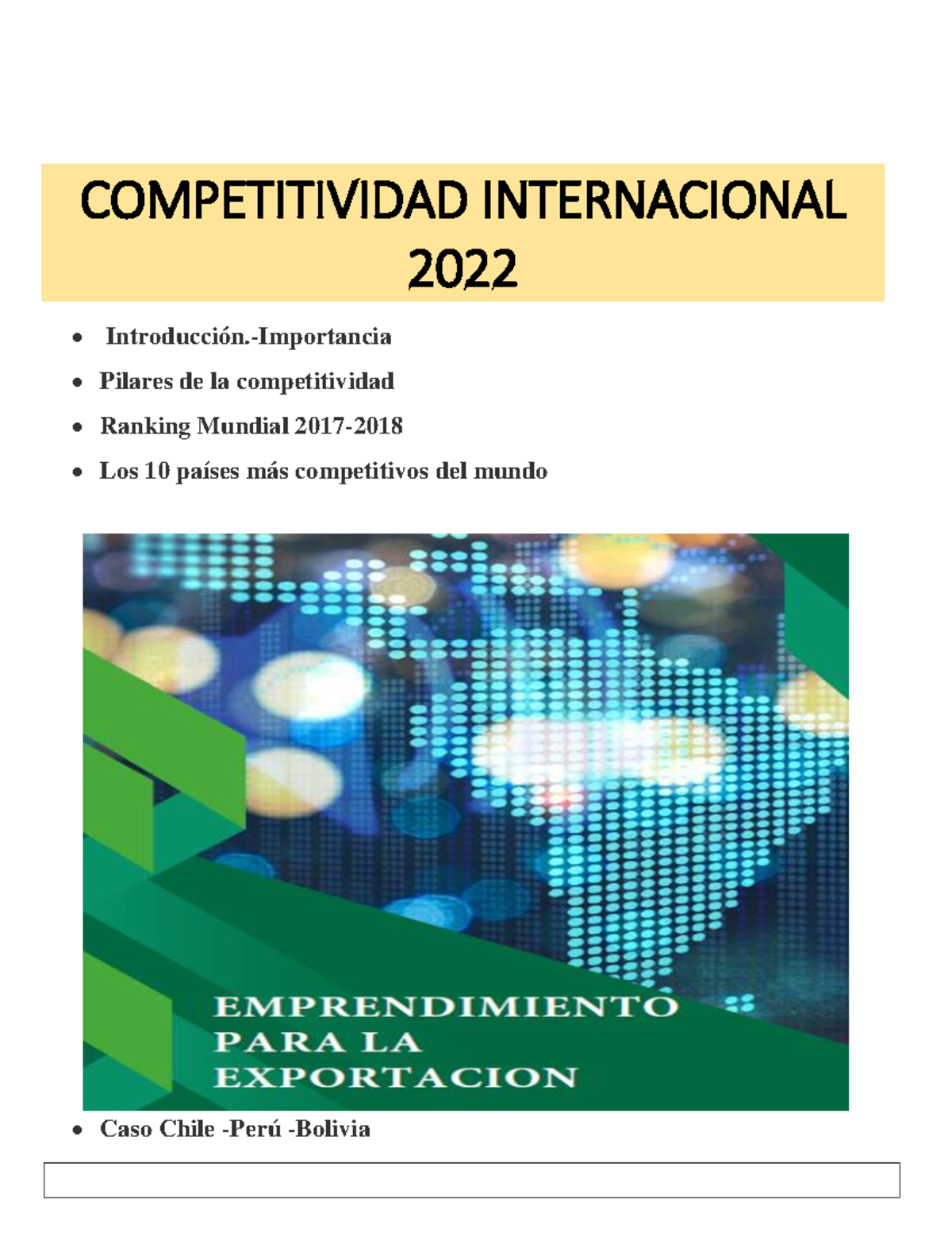 2022 2 Competitividad Internacional - COMPETITIVIDAD INTERNACIONAL 2022 ...