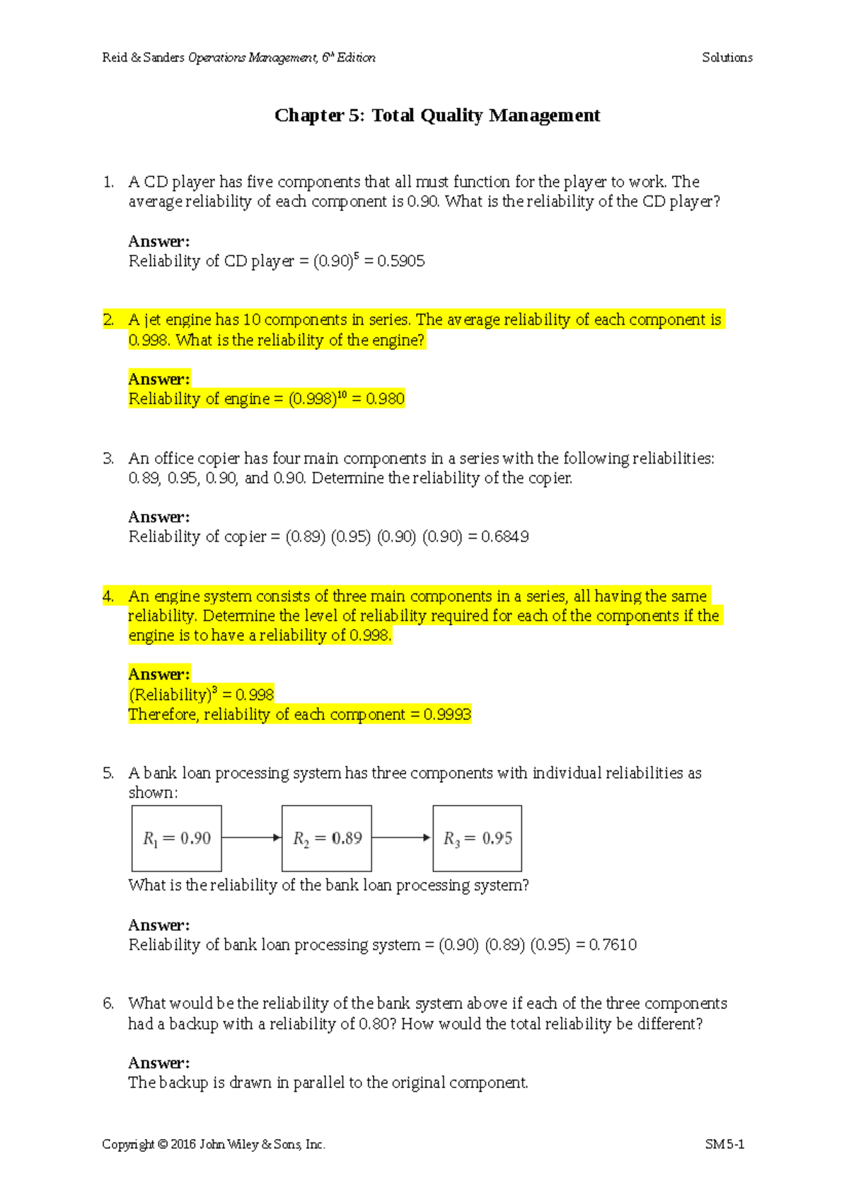 POM 3430- Chapter 5 Total Quality Management - Reid & Sanders ...
