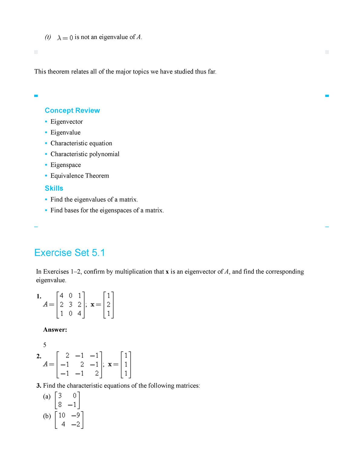 Exercise Set 5 - Ini Adalah Tugas Pada Mata Kuliah Aljabar Linear ...