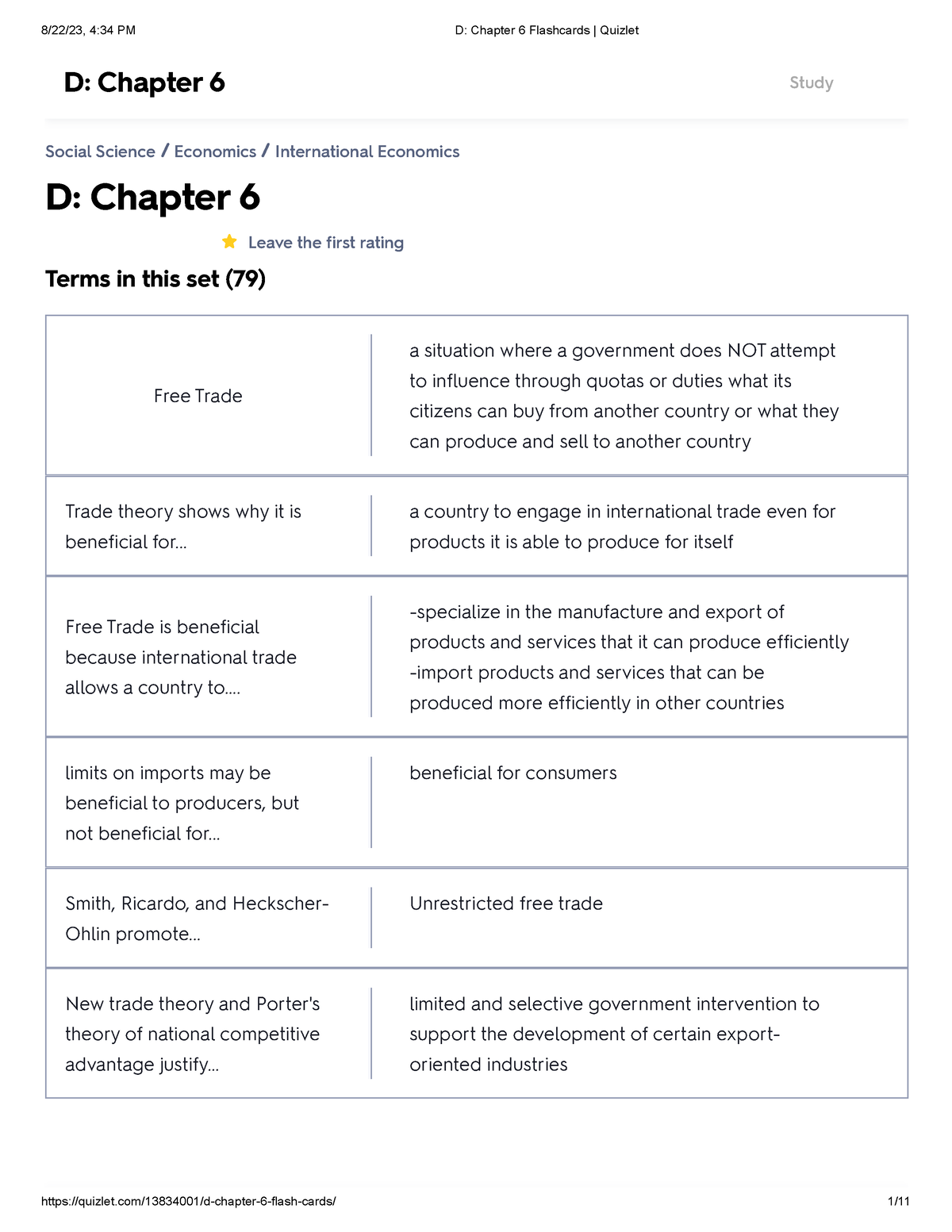 D Chapter 6 Flashcards Quizlet - D: Chapter 6 Leave The First Rating ...