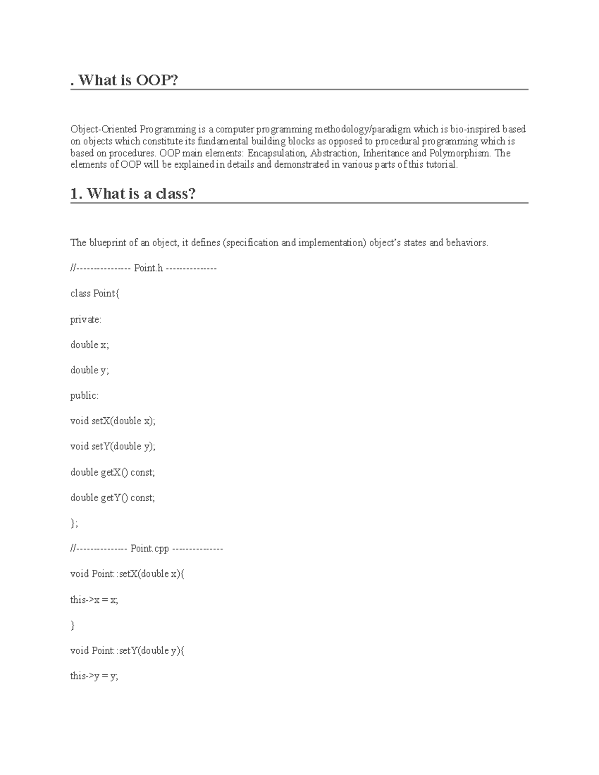 Oop question and answer - . What is OOP? Object-Oriented Programming is ...