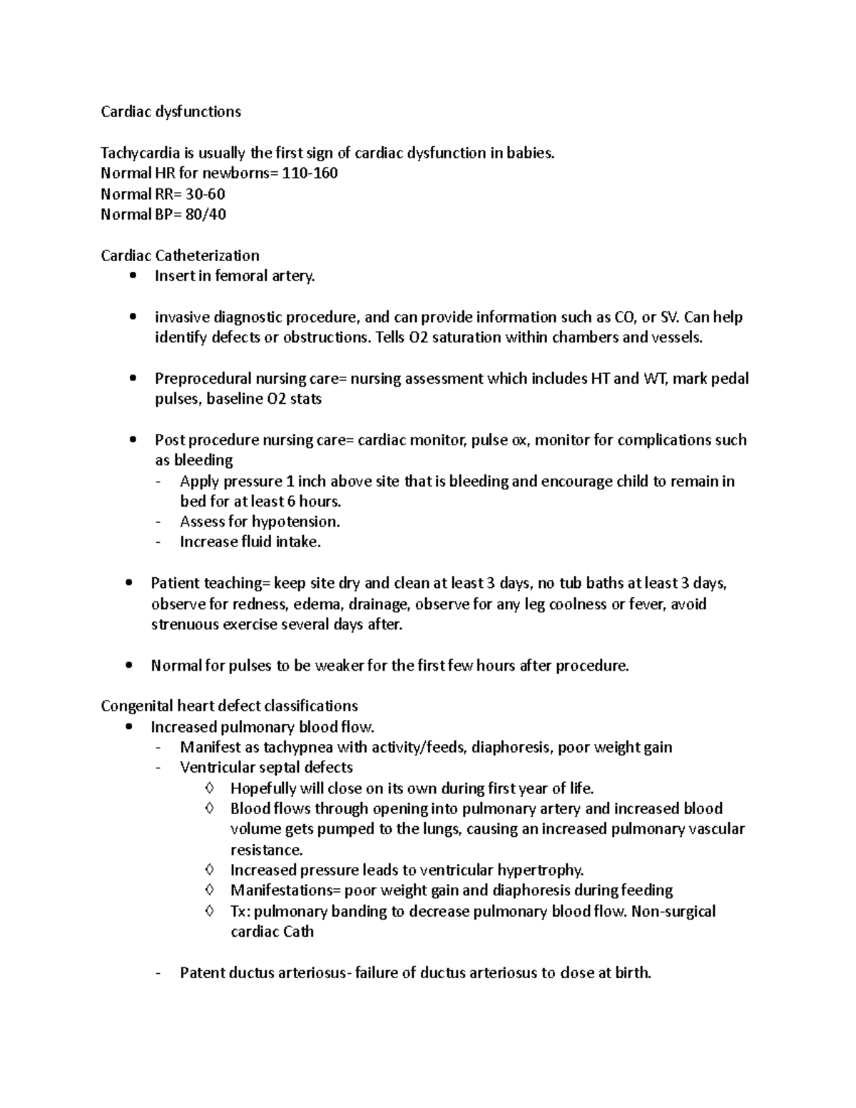 cardiac-dysfunctions-normal-hr-for-newborns-110-normal-rr-30
