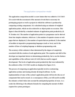 The application composition model