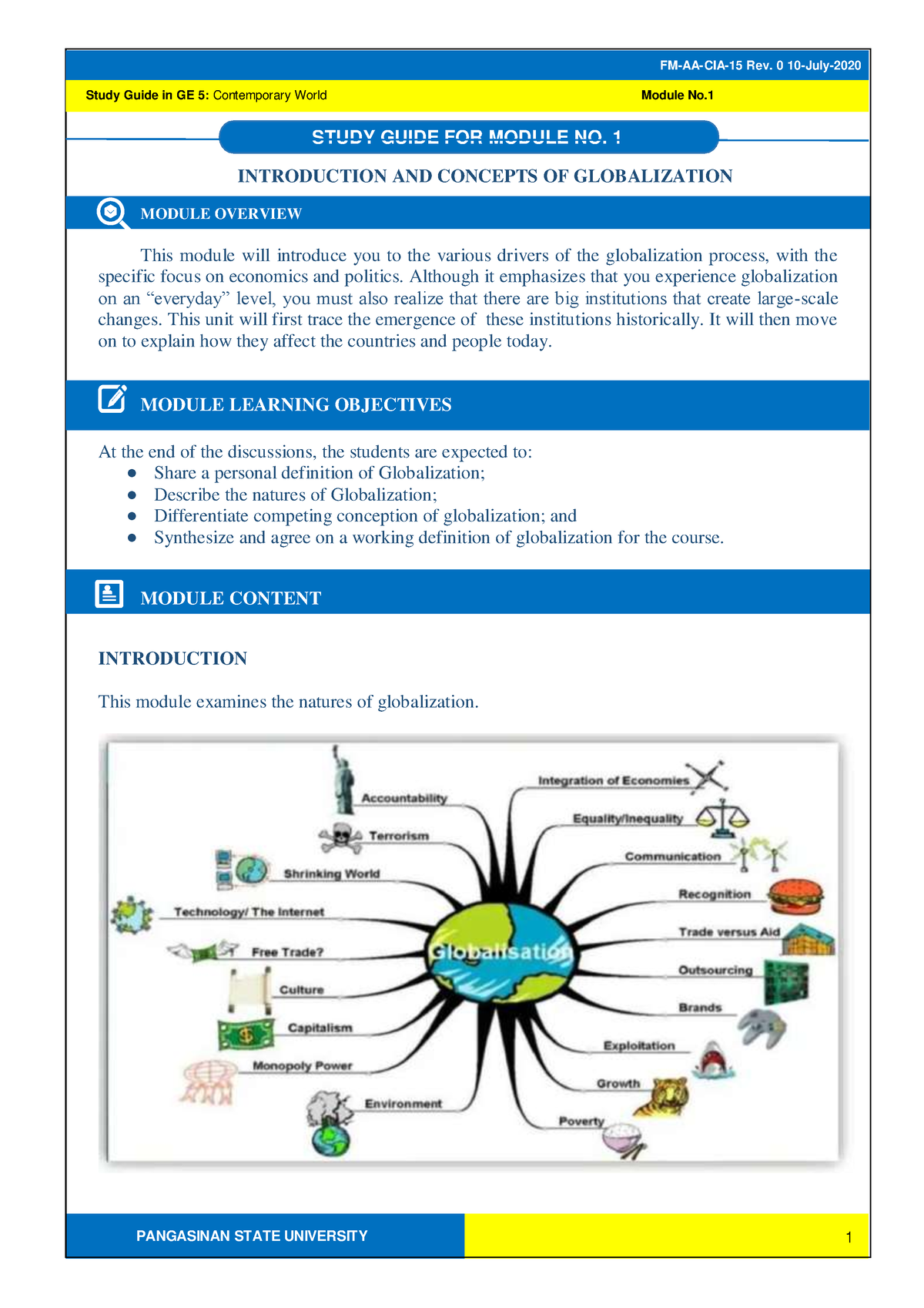 TCW-Module-1-Introduction And Meaning Of Globalization - Study Guide In ...