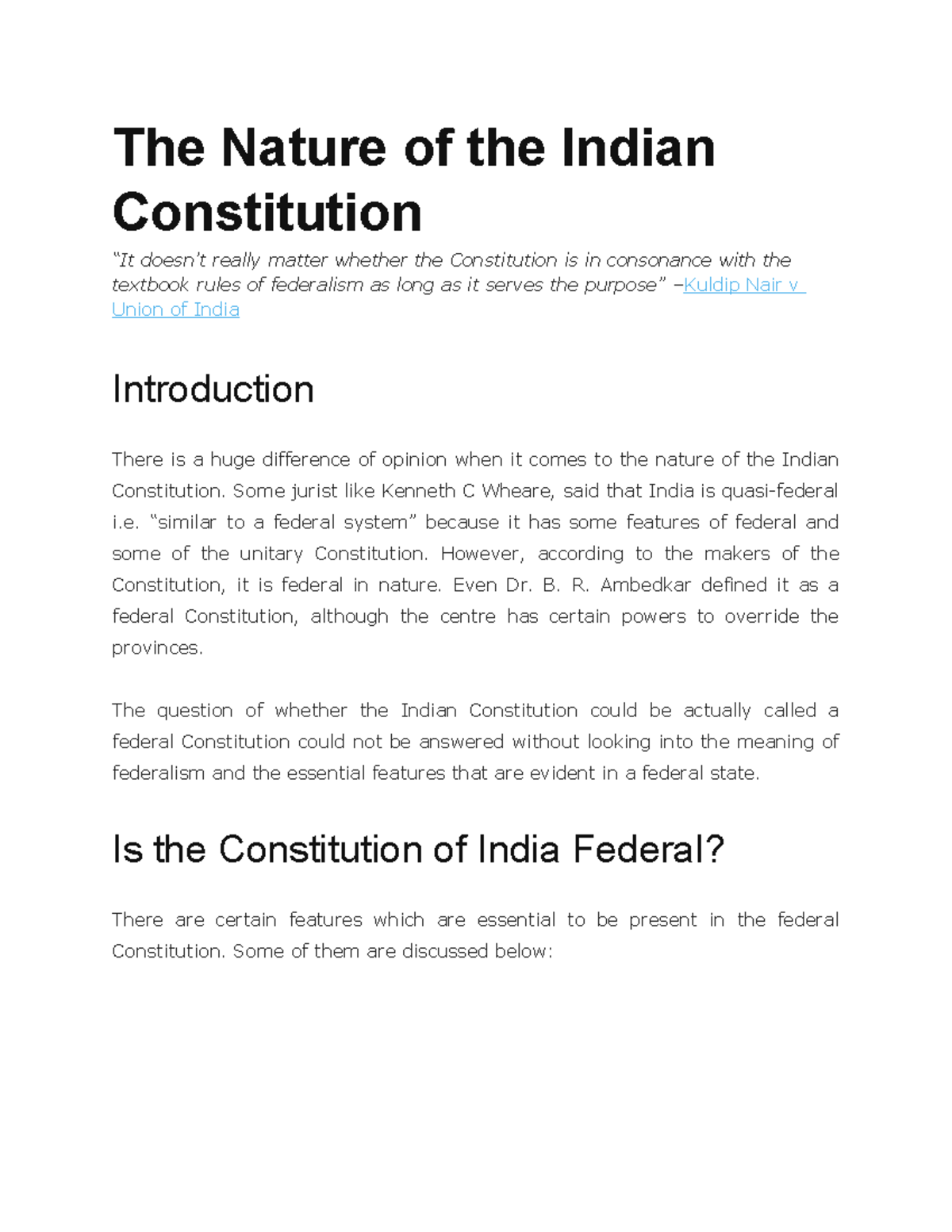 the-nature-of-the-indian-constitution-some-jurist-like-kenneth-c