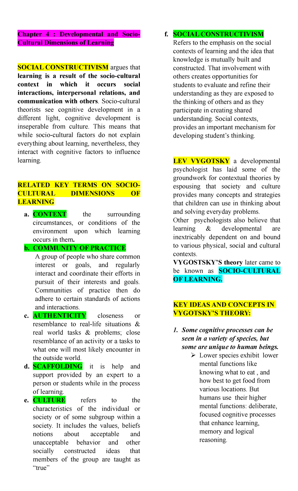 What Is Socio Cultural Dimensions Of Learning