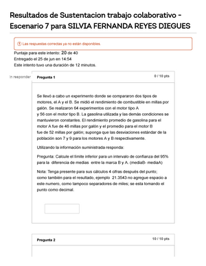 Sustentacion Trabajo Colaborativo - Escenario 7 - Puntaje Para Este ...