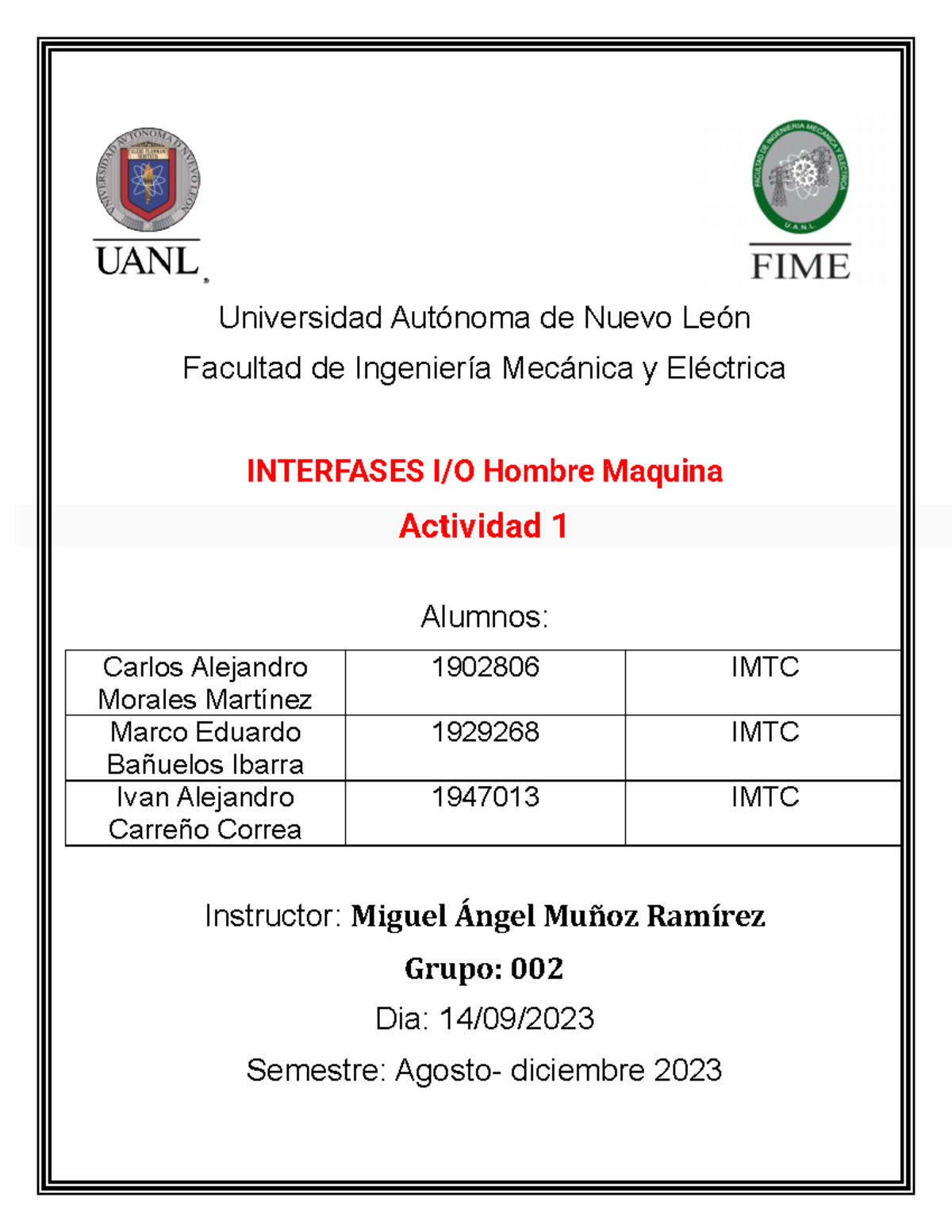 Actividad 1 - aaa - Universidad Autónoma de Nuevo León Facultad de ...