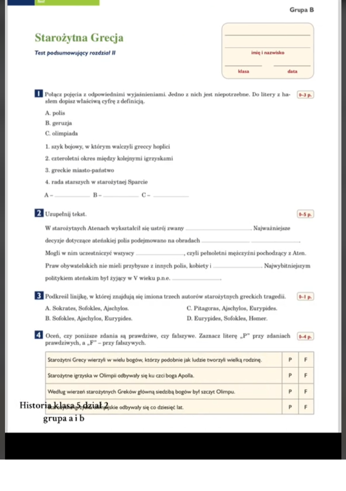 Historia Nowa Era Klasa 5
