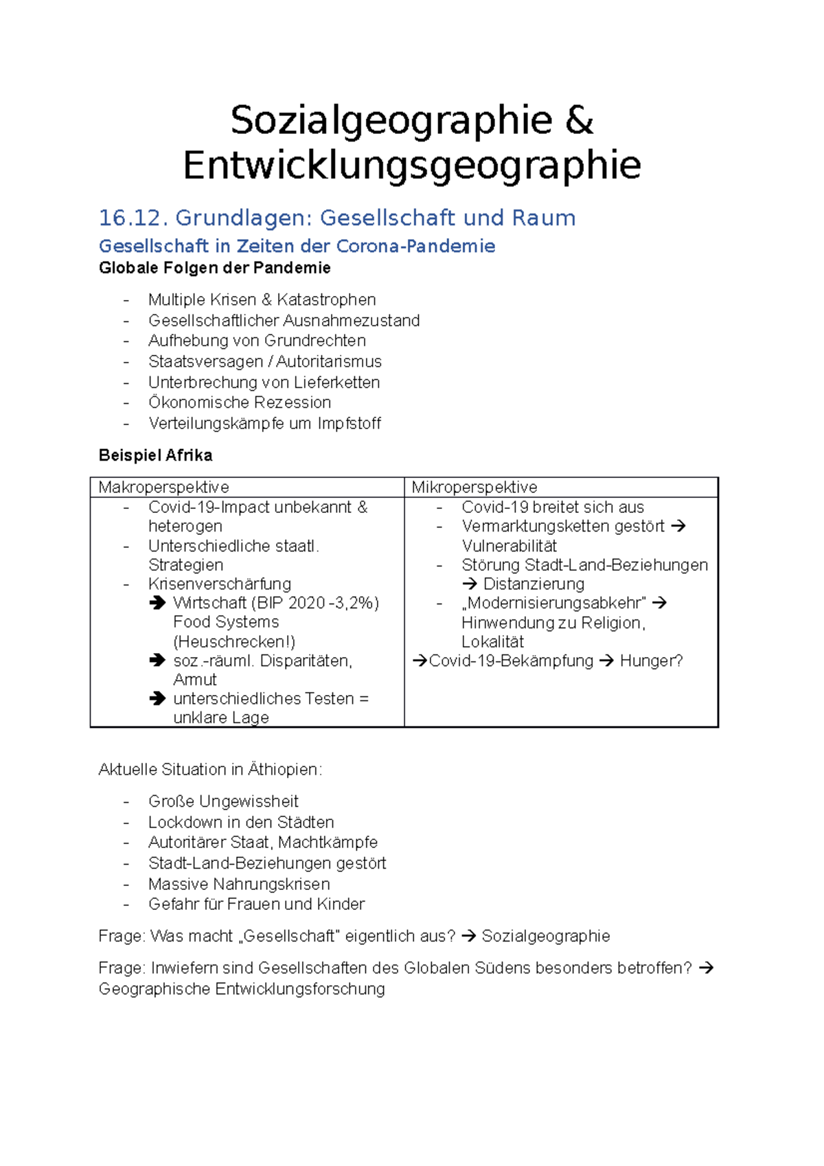 Sozialgeographie & Entwicklungsgeographie - Sozialgeographie ...