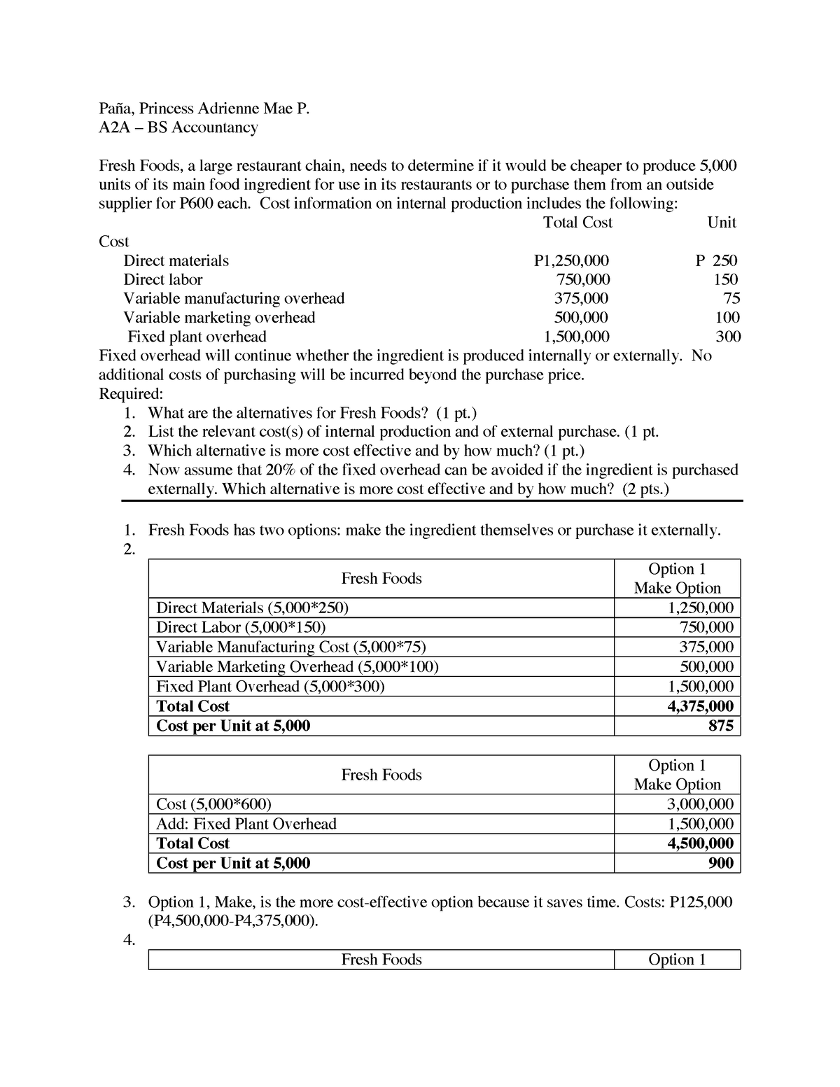 4.4.2 Practice 4- Decision Match - Make or Buy - Paña, Princess ...