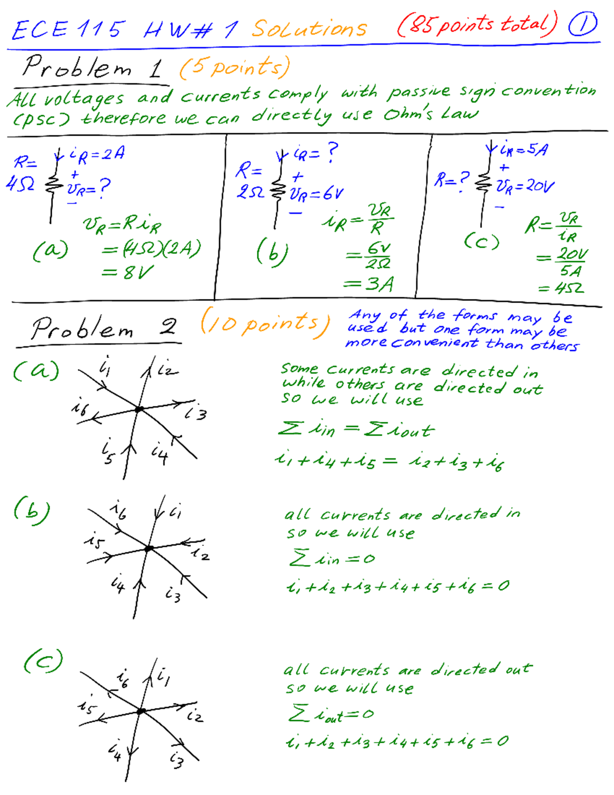 Hw1 sol - past hw solutions - ECE 115 - Studocu
