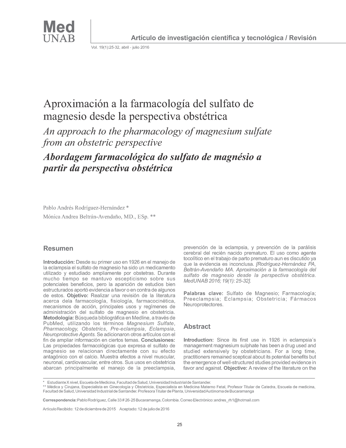 Sulfato de magnesio 2 Eclampsia Resumen Introducción Desde su